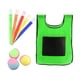 thumbnail image 1 of Juego de Dodgeball con 3 bolas adhesivas, pelotas de juguete suaves, juego de fiesta, 5 cintas, accesorios de juego deportivo al aire libre para patio Verde, 1 of 9