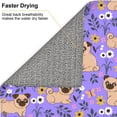 thumbnail image 6 of Rocae Pugs and Flowers for Drying Mat for Kitchen 16*18 inch Easy to Clean Dish Rack Pad, 6 of 8
