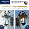 thumbnail image 4 of ST19 LED Light Bulb Dusk to Dawn Outdoor Sensor , 7W (60W Eqv.), 800LM,Vintage Filament E26 Base, Auto On/Off Photocell Automatic for Energy-Efficient Outdoor Lighting, 2700K Soft White, 4 Pack, 4 of 6