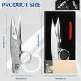thumbnail image 2 of Tailor Scissors for Cutting Clothes, Upgrade Stainless Steel Sewing Scissors, Rust-Resistant Microcrystalline Steel, Precision Crafting Shears for Gift Wrapping Yarn (1 pcs), 2 of 9