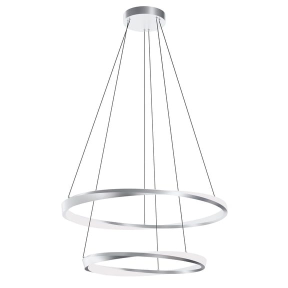 OBRP2432LAJUDSN AFX Oberon - 25W 2 LED Pendant-1.5 Inch Tall and 1.4 Inch Wide-Satin Nickel Finish