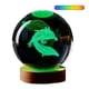 thumbnail image 2 of Lámpara de escritorio, regalo, bola de cristal 3D, luz nocturna con LED de color fantasma de madera, lámpara de bola de cristal de 2,35 pulgadas de diámetro, luz de respiración fantasma USB, luz de bo, 2 of 8