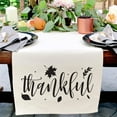 thumbnail image 2 of Thankful Cotton Canvas Table Runner, 2 of 2