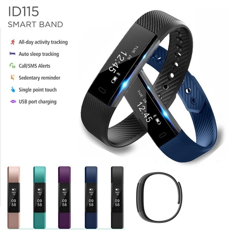 ID115 HR Diggro Smart Bracelet Heart Rate Monitor Activity Tracker Smart Band Waterproof Wristbands for IOS Android VS Fitbit Walmart