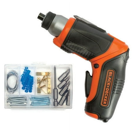 UPC: 0885911372541 | Black & Decker BDCS40BI Cordless Screwdriver  4-Volt Lithium-Ion Battery – Quantity 2