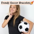 thumbnail image 3 of Women's Soccer Bracelet Perfect for daughters, friends, nieces, and granddaughters Birthday/Christmas/Thanksgiving gift, 3 of 5