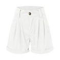 thumbnail image 6 of Sngxgn Women's High Waisted Running Shorts with Liner Workout Sports Shorts(White,L), 6 of 6
