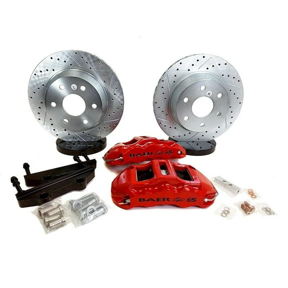 Baer Brakes 4302136CY 14" Extreme Rear Brake Kit, Comp Yellow, SDZ