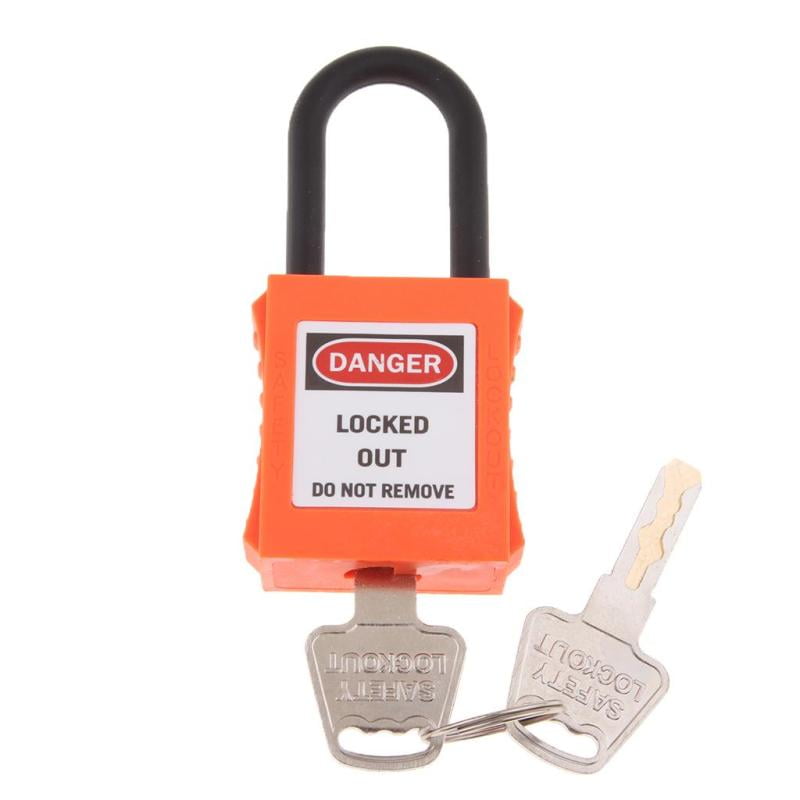 Details about   Safety Security Lockout Padlock Keyed Different PVC Engineering Plastic 