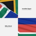thumbnail image 5 of Throw Pillow Covers Set of 2 South African Flag Soft Square Couch Decorative Pillow Covers for Living Room Bed 16"x16", 5 of 7