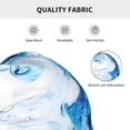 thumbnail image 5 of Salouo Blue White Fluid Art Print Unisex Beanie Hat,Knitted Baggy Skull Cap Winter Warm Hats Beanie Sleep Hats Cancer Headwear Caps for Women & Men 1 Pieces, 5 of 7