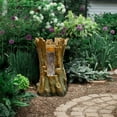 thumbnail image 2 of Alpine Corporation 22"H Tree Trunk Fountain with Cool White LED Lights, 2 of 3