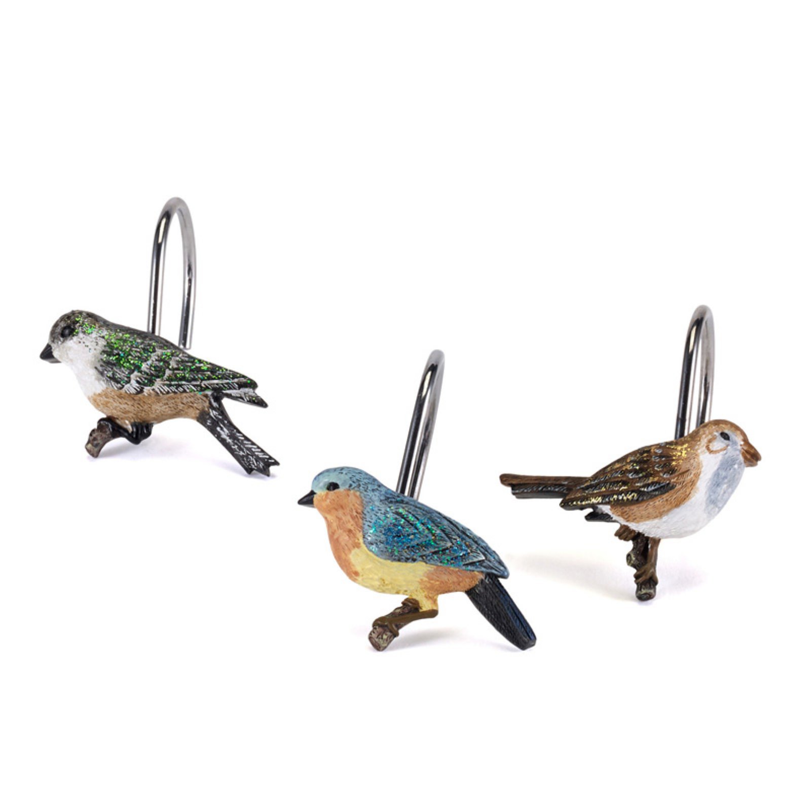 Avanti Linens Love Nest Shower Hooks - Set of 12