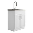 thumbnail image 1 of Pemberly Row Wide Shaker 28" Laundry Cabinet w/ Faucet and Stainless Steel Sink, 1 of 7
