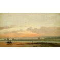 thumbnail image 3 of Jørgen Sonne 18x12 Black Modern Framed Museum Art Print Titled - Landscape with Evening Sky (Before 1825), 3 of 5
