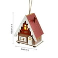 thumbnail image 6 of Christmas Cabin Ornaments Christmas Decorations Luminous Wooden Cabin LED Wooden Christmas Cabin Desktop Ornaments, 6 of 6