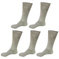 thumbnail image 1 of 5 pairs Mens Breathable Comfortable Cotton Soft Fashion Casual Classic Crew Business Dress Socks Over the Calf Size 9-11 10-13, 1 of 5