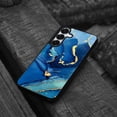 thumbnail image 4 of WIRESTER Shockproof Soft Rubber Cover Case for Samsung Galaxy S25 6.2" 2025, Marble Gold And Blue, 4 of 5