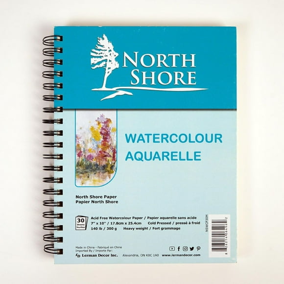 Papier aquarelle North Shore 7"X10" Papier aquarelle 7" x 10"