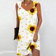 thumbnail image 1 of Puntoco Vestidos Mujer Verano Impreso Cuello Redondo Casual Sin Mangas Vestido De Tirantes, 1 of 4
