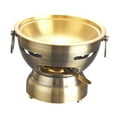 thumbnail image 2 of Cuticate Shabu Hot Pot Single Person Hotpot Portable Stockpot for Parties Home Picnic copper, 2 of 10