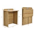 thumbnail image 2 of Costway Folding Computer Desk Space Saving Laptop Table Workstation w/ Handle, 2 of 10