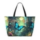 thumbnail image 2 of Disketp Enchanted Forest Butterfly A Bolsa de Playa de Gran Capacidad, Bolso Impermeable y a Prueba de Arena para Mujer, Ideal para Playa, Piscina y Natación, 2 of 7