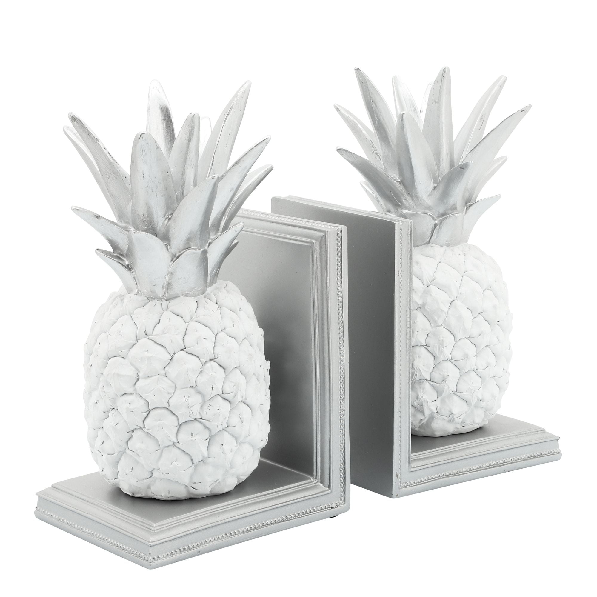 Pineapple Bookends for Home Decor,Set of 2 Bookshelf,Personalized Wooden Bookends,Book Holder for The Nursery Family Room Library 