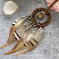 thumbnail image 4 of Ethnic Natural Stone Bells Dreamcatchers Wall Art Handmade Feathered Tassels Wall Ornament Car Hangers Decors, 4 of 9