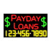 Payday Loans-Glass Neon Sign Made in USA
