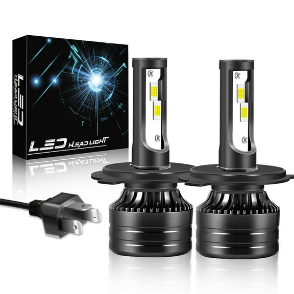 For Honda Fit 2007 2008 2009 2010-2019 H4 9003 LED Headlight High/Low Beam Bulbs