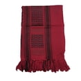 thumbnail image 4 of Nochalofo Scarf for Women Arab Plaid Fringe Lightweight Scarf Cotton Head Neck Scarf With Tassel for Outdoor Camping Accessory Unisex Red1One Size, 4 of 4