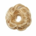 thumbnail image 3 of Benehair Messy Bun 100% Human Hair Pieces Extensions Scrunchies Updo Chignons Remy Hair Elastic Band Wavy Curly Soft Blonde US, 3 of 9
