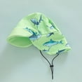 thumbnail image 7 of TOWED22 Toddler Baby Boys Seersucker Long Sleeve One Piece Rash Guard Swimsuit Zipper Bathing Suit Swimwear with Hat Green,6-12 M, 7 of 7