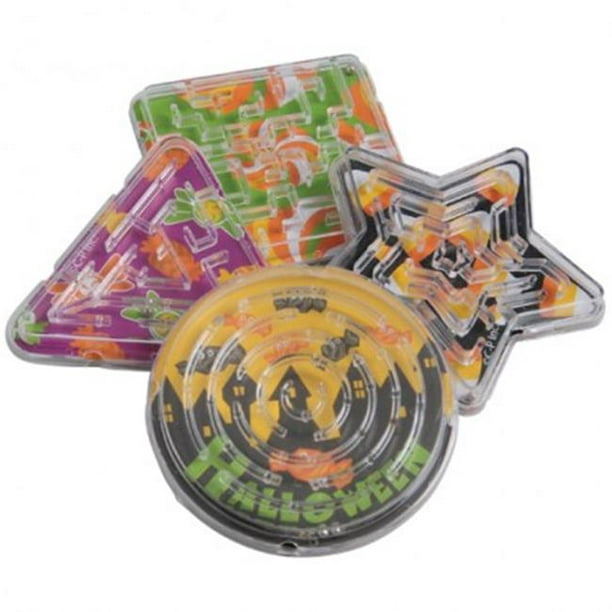 US Toy FA966X27 Puzzles Labyrinthe de Bonbons Halloween - 12 par Pack - Pack de 27