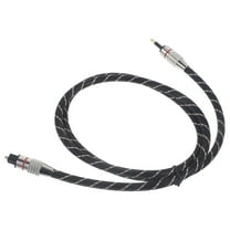 ibasenice Optical Audio Cable Black Fiber Audio Cord for Home Theater 5.1 Channel Support