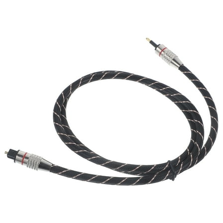 ibasenice Optical Audio Cable Black Fiber Audio Cord for Home Theater 5.1 Channel Support