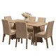 thumbnail image 1 of Comedor con Mesa y 6 Sillas Simone Madesa Marrón/Crema, 1 of 6
