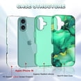 thumbnail image 2 of Casetego for iPhone 16 Case (2024),[Military Grade Drop Tested] Marble Pattern Design Slim Rugged Shockproof Protective Anti-Scratch Phone Cover for Women Girls Men,Light Green, 2 of 6