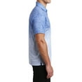 thumbnail image 3 of Mens Ombre Heather Polyester Polo White/ True Royal X-Large, 3 of 5