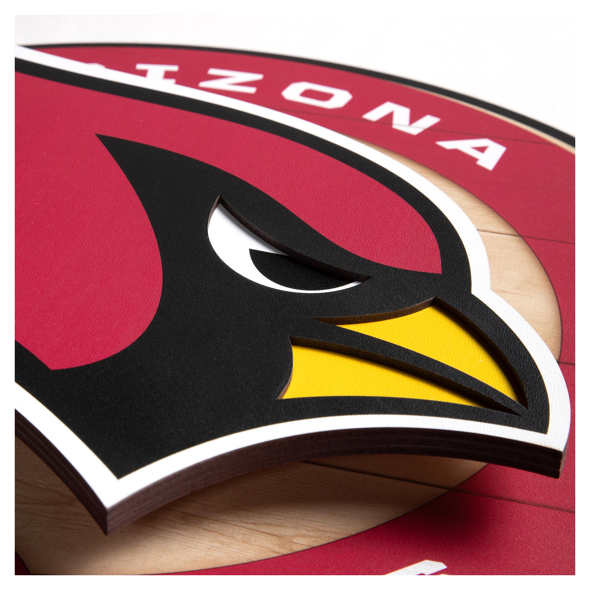 IDNA Arizona Cardinals 15" x 15" 3DX Logo Circle Backer Wall Art