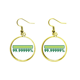 thumbnail image 1 of Configurar celdas completas cargadas Ear Dangle Golden Drop Earring Jewelry Mujer Unbranded M, 1 of 3