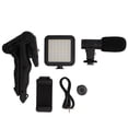 thumbnail image 2 of Kit de Trípode de Micrófono ANGGREK con Luz de Relleno de Video LED para Cámara de Teléfono, 2 of 8