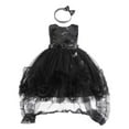 thumbnail image 1 of FYDUU Robe Sans Manches pour Filles Tout-Petits, Imprimés d'Halloween, Robe de Concours, Robe de Fête, Robes Décontractées, Costume d'Été, 5-6 Ans, 1 of 6