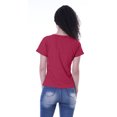 thumbnail image 4 of Moomaya Womens Round Neck T-shirt Short Sleeve Sequin Patch Pocket Tee Top - 42, 4 of 6