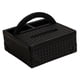 thumbnail image 4 of Caja de almacenamiento para toallas faciales, dispensador de servilletas, soporte para control remoto con asa, pañuelos Negro, 4 of 9