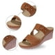 thumbnail image 5 of MKLEKYY Sandalias para Mujer, de Verano, Lisas, Informales, Con Punta Abierta, Cuñas, Cómodas, para Playa, Sandalias, Zapatillas 709, 5 of 5