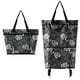 thumbnail image 1 of Minnieouse Bolsa con carrito de compras, bolsa de compras plegable multifuncional y resistente al desgaste con ruedas reutilizable Bolsas de mensajero y de hombro Impresión de rosas, 1 of 6
