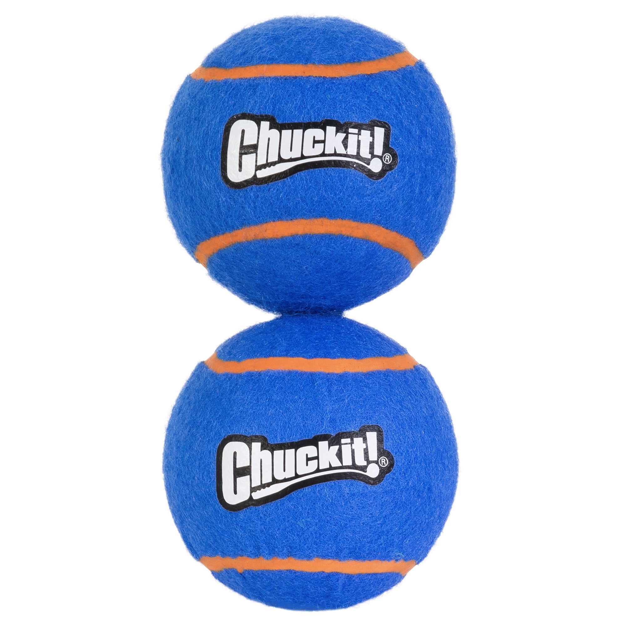 Chuckit! Squeaker Dog Tennis Balls Fetch Toy for Dogs, Extra Large 3.5" for Pets 90+ lbs, Blue, Pack of 2