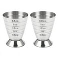 thumbnail image 1 of 2X de Medición Medidor de Onza Jigger Bar Mezclador de CóCteles Licor de Medición Mojito Medidor Leche de Café de Acero Inoxidable, 1 of 5